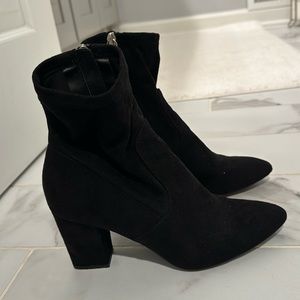 Steve Madden Suede Black Booties